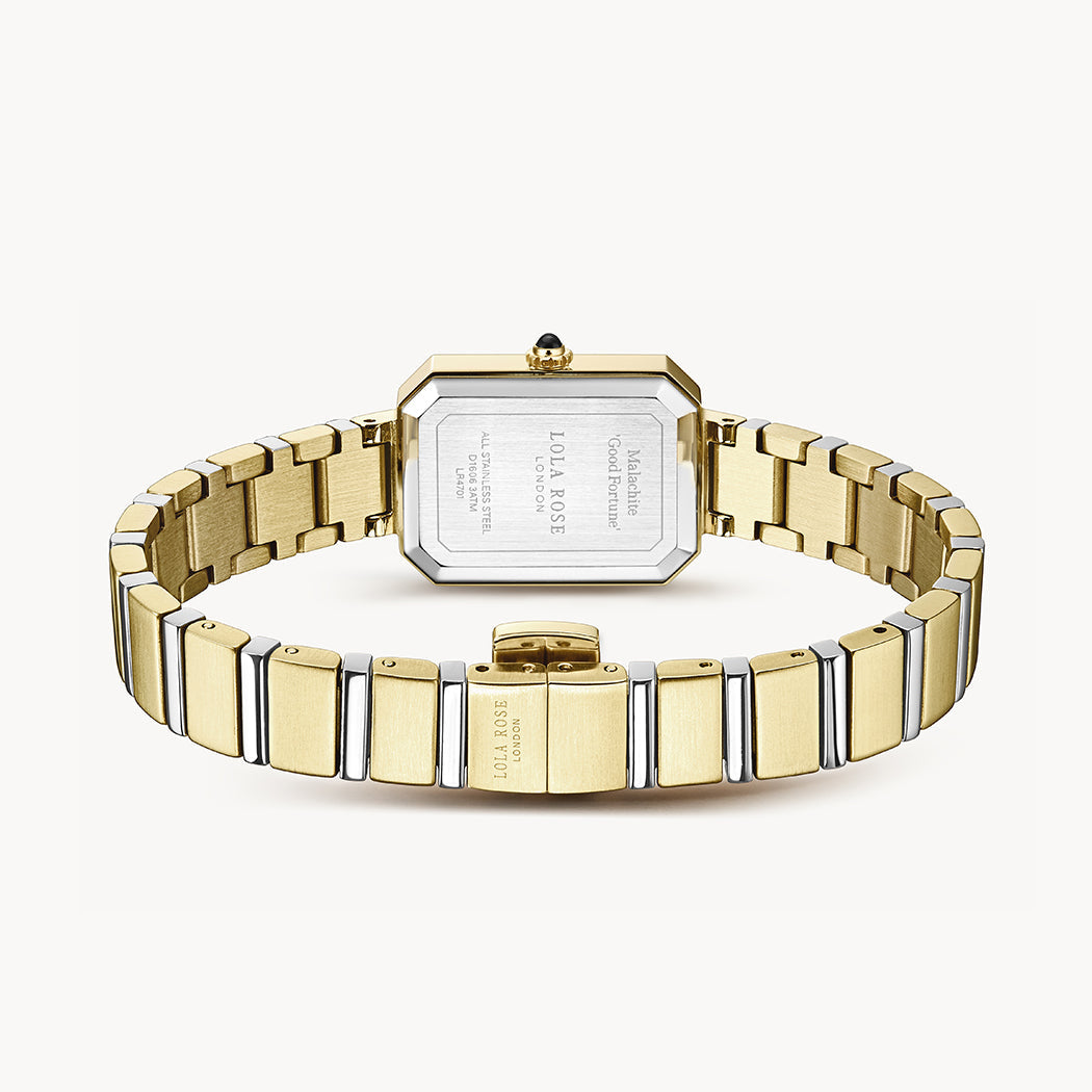 Orologio da Polso Malaquita Dorato