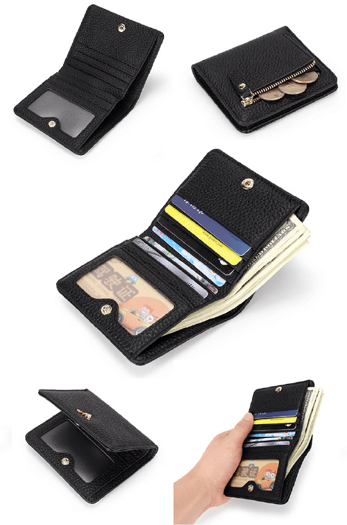 Portafoglio da Donna Compatto in Pelle Legittima Modello Roseli