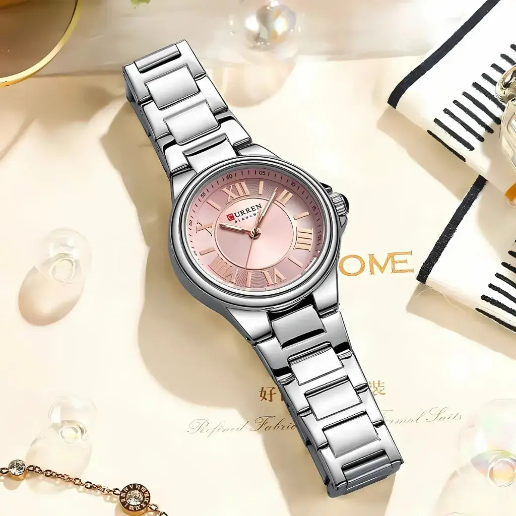Orologio da Polso Femminile Argento Modello Grace Rosé