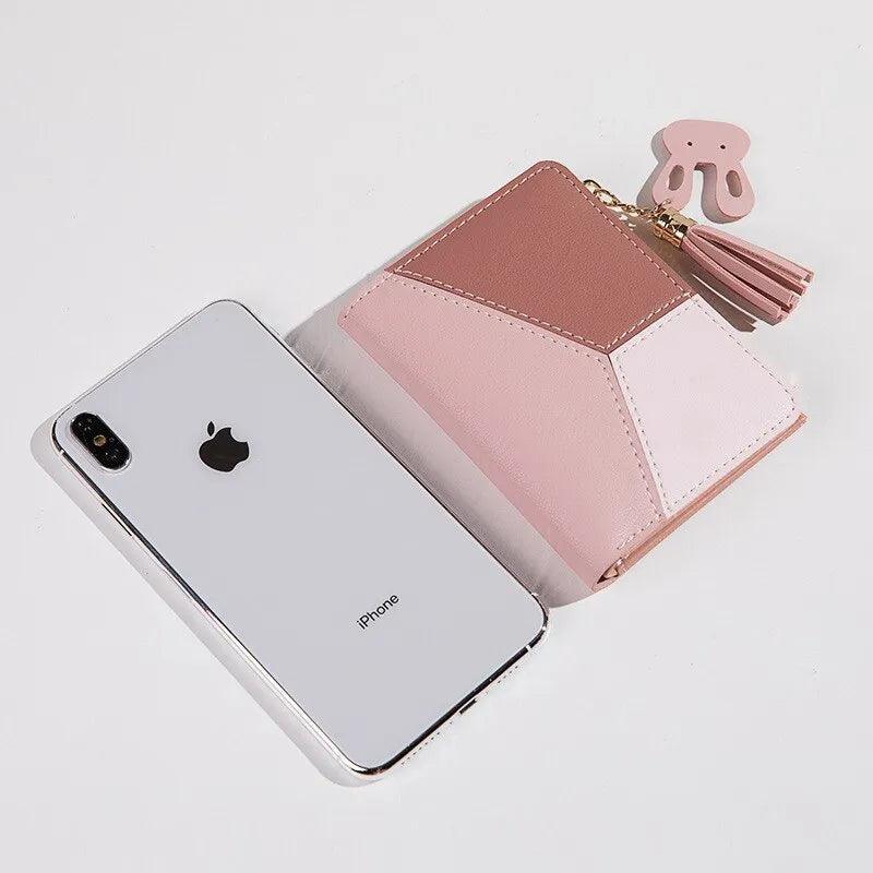 Portafoglio da Donna Compatto in Pelle Modello Abstract Lilly