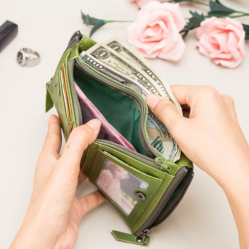 Portafoglio da Donna in Pelle Legittima Modello Antonella