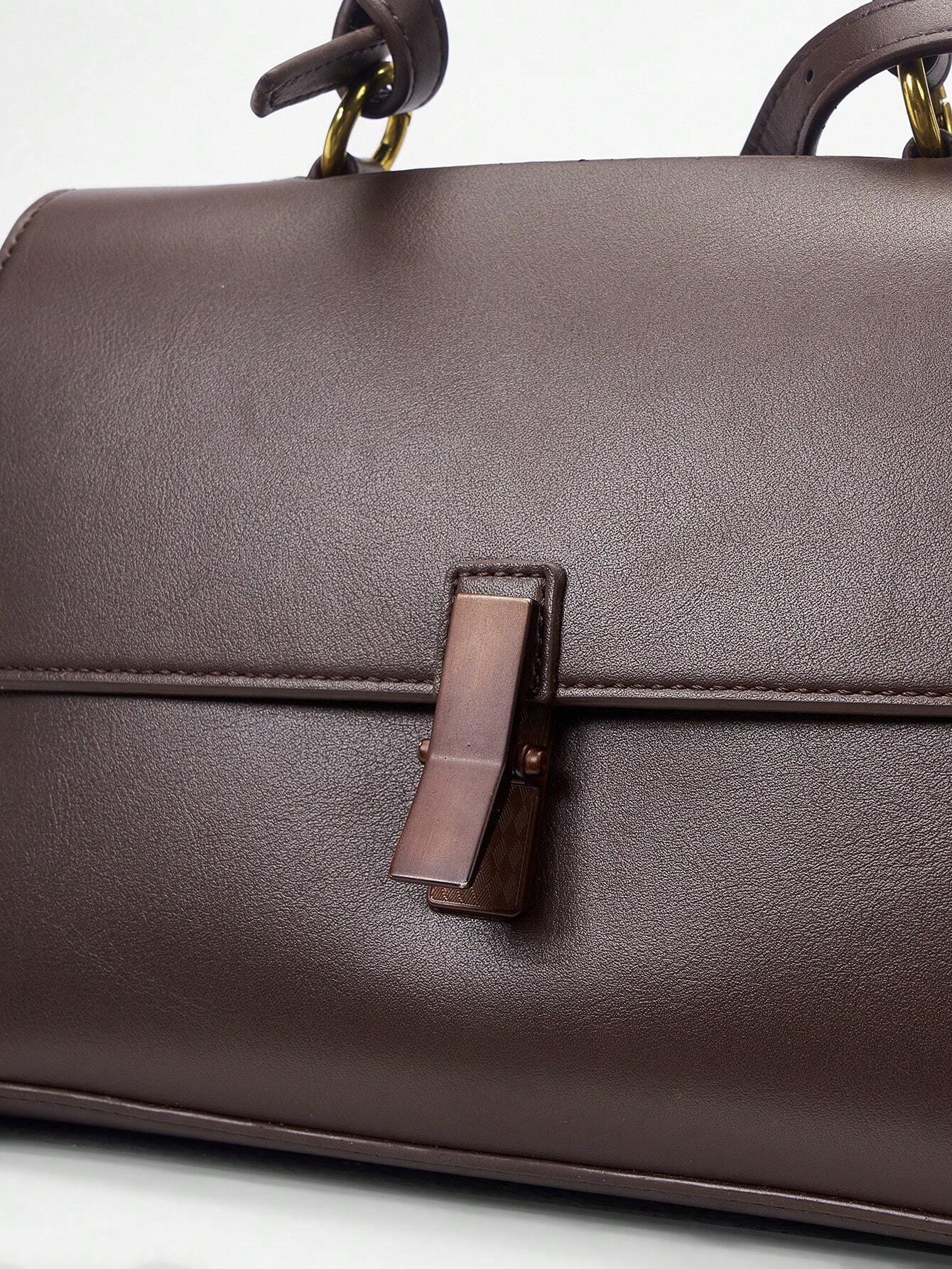 Borsa a mano in pelle marrone “Amalfi”