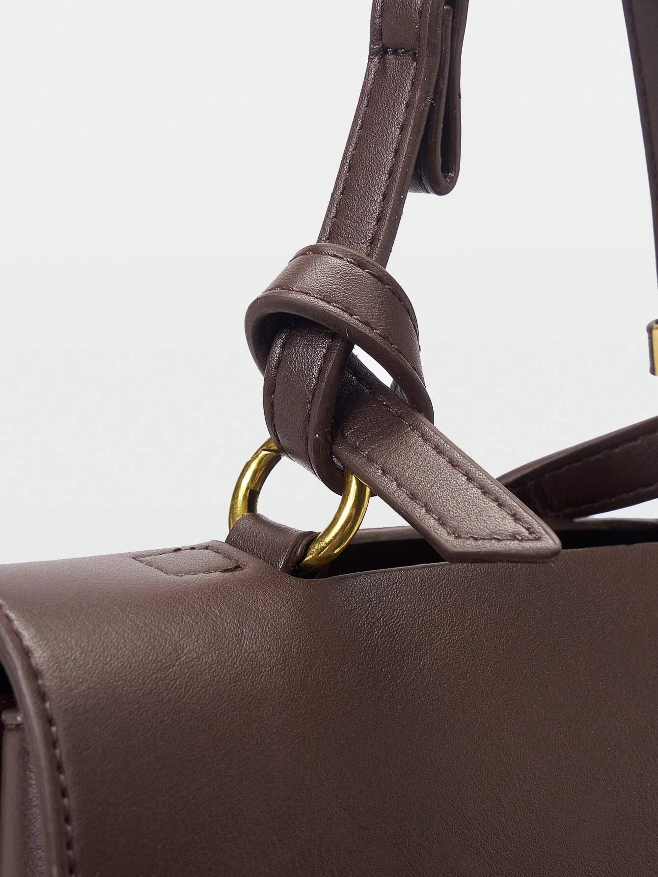 Borsa a mano in pelle marrone “Amalfi”