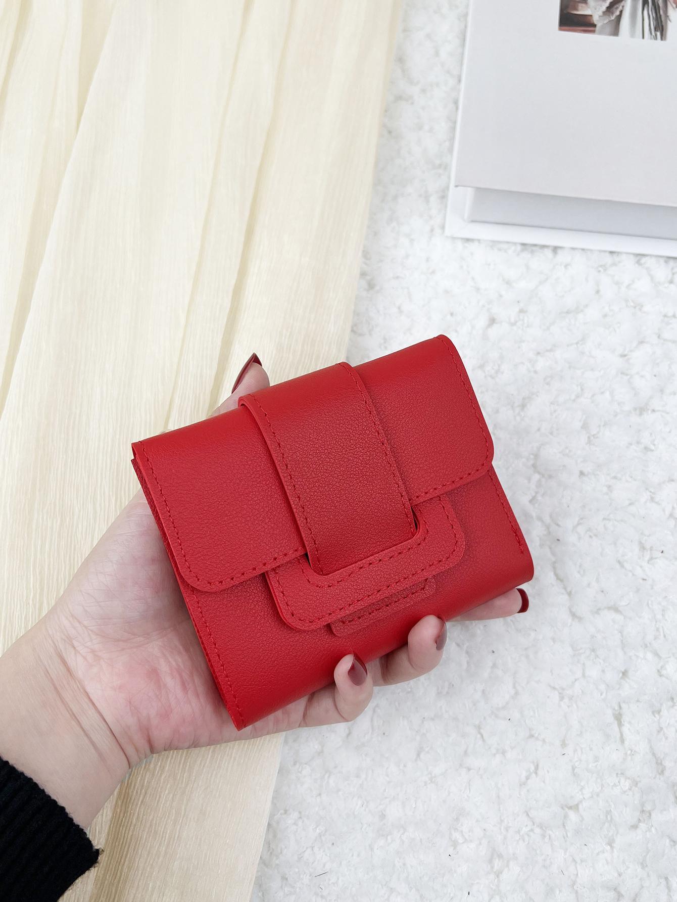 Portafoglio tascabile tri-fold texturizzato “Sophistica”