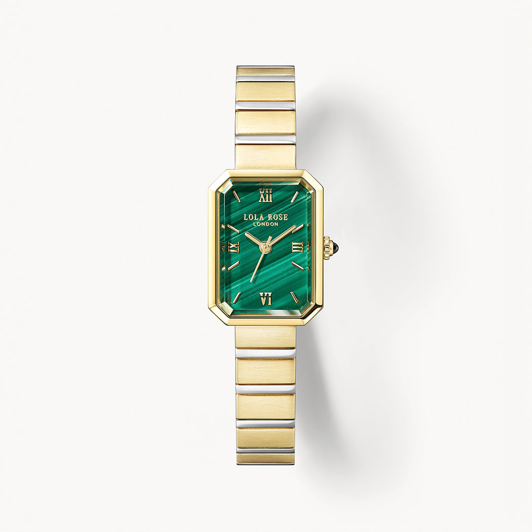 Orologio da Polso Malaquita Dorato