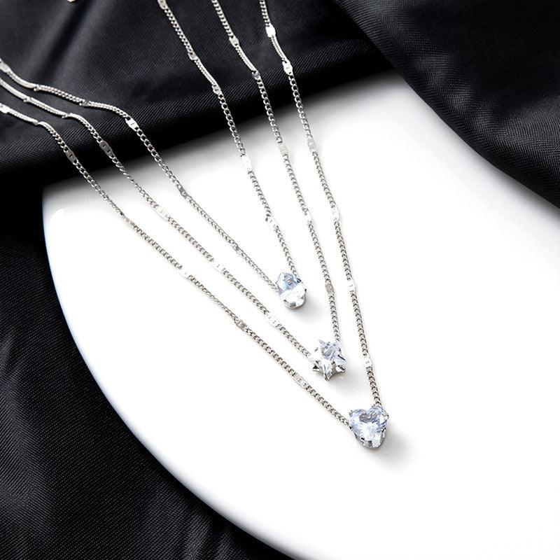 Collana da Donna Zircônia “Amore Cielo e Acqua”