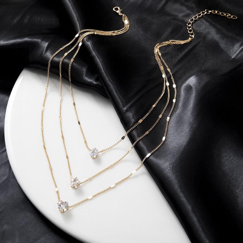 Collana da Donna Zircônia “Amore Cielo e Acqua”