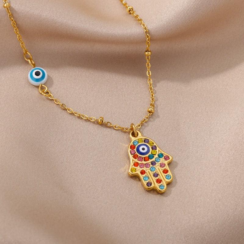 Collana da Donna Occhio Greco Contro il Malocchio