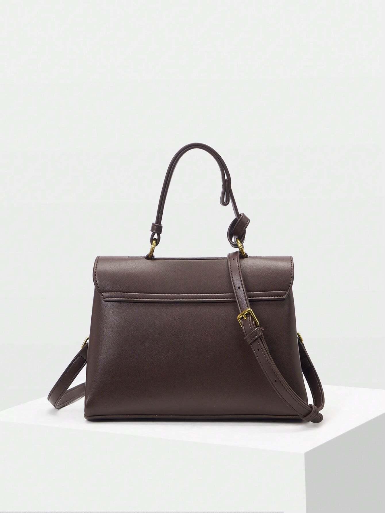 Borsa a mano in pelle marrone “Amalfi”
