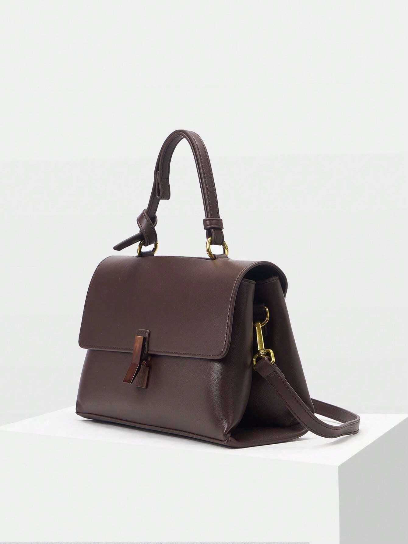 Borsa a mano in pelle marrone “Amalfi”