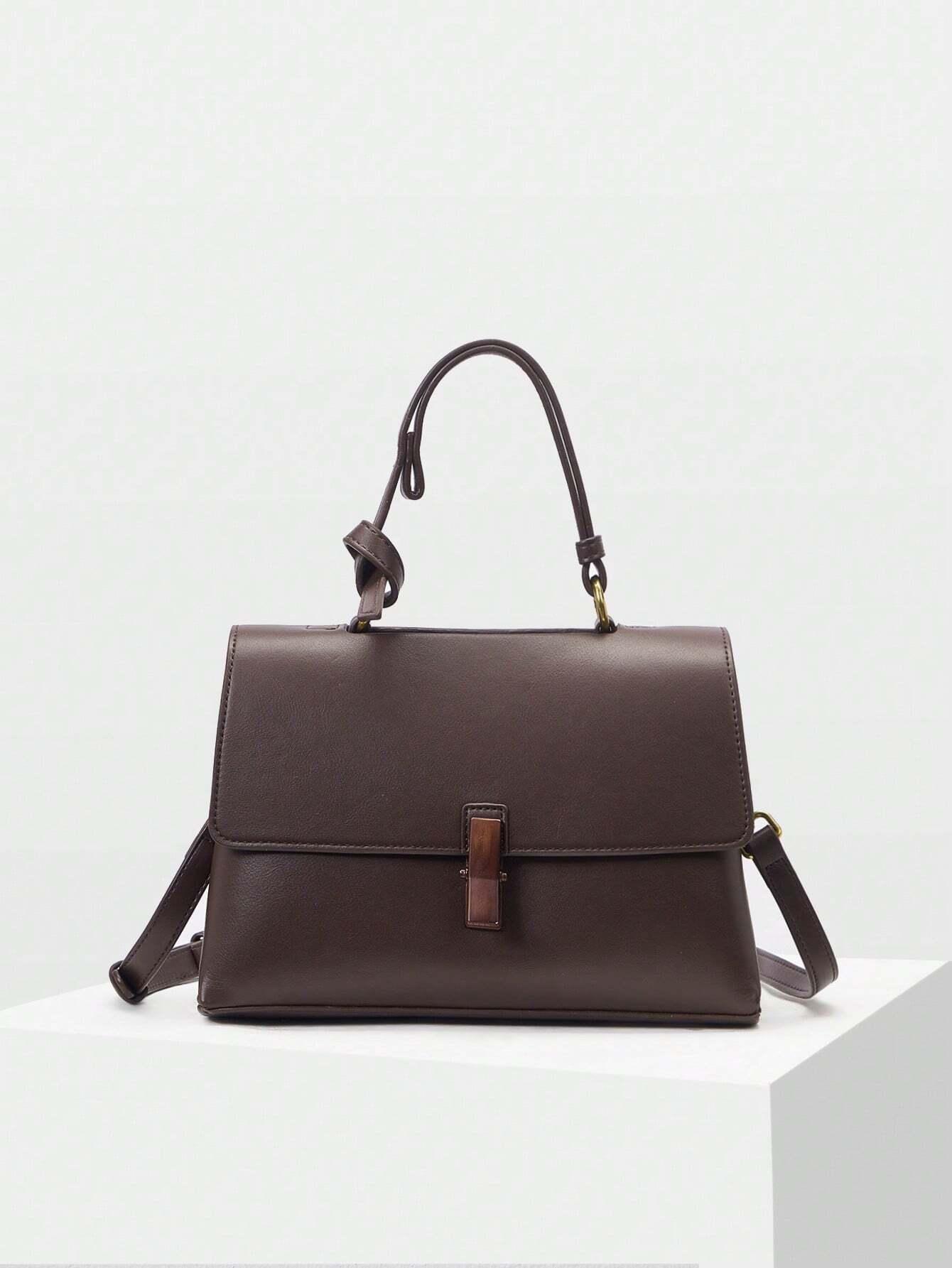 Borsa a mano in pelle marrone “Amalfi”